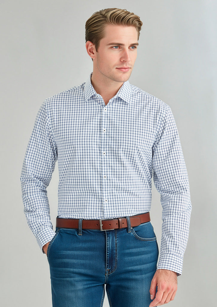 BIZ CORPORATES Mens Noah Long Sleeve Shirt RS070ML