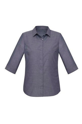 BIZ CORPORATES Womens Charlie 3/4 Sleeve Shirt RS968LT Clearance