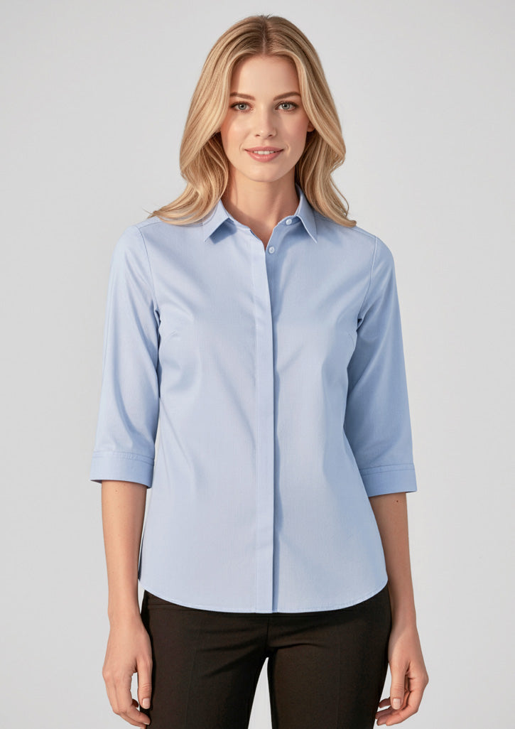 BIZ CORPORATES Womens Charlie 3/4 Sleeve Shirt RS968LT