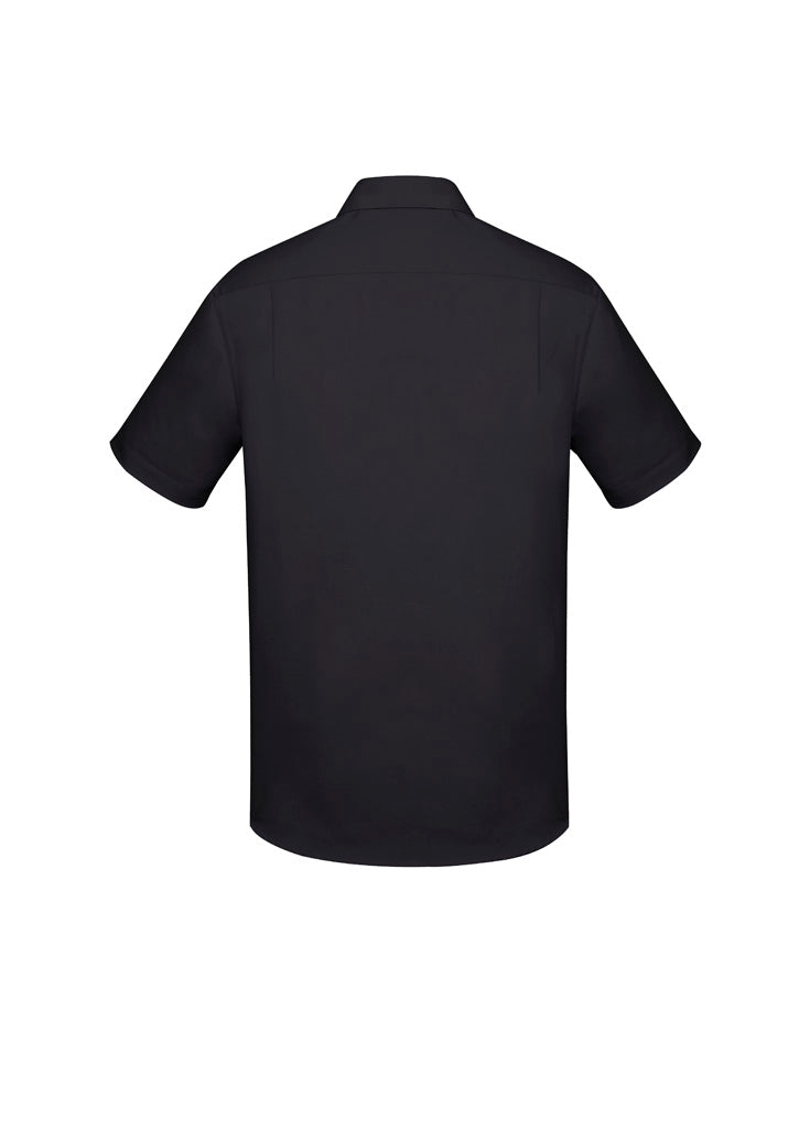 BIZ CORPORATES Mens Charlie Classic Fit Short Sleeve Shirt RS968MS