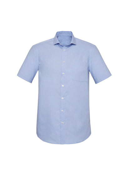 BIZ CORPORATES Mens Charlie Classic Fit Short Sleeve Shirt RS968MS