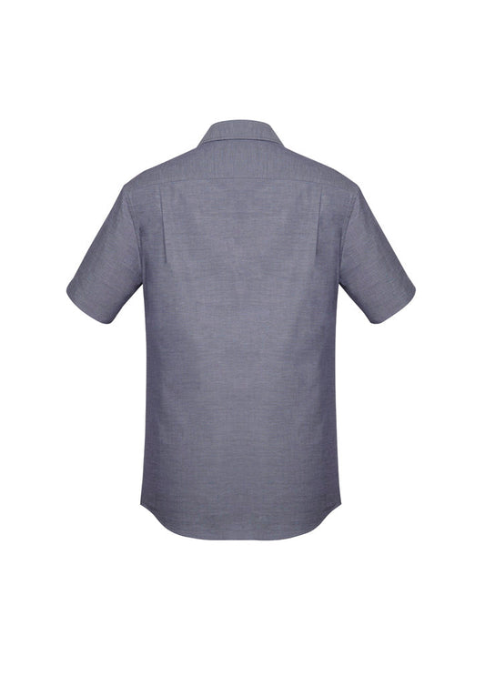 BIZ CORPORATES Mens Charlie Classic Fit Short Sleeve Shirt RS968MS Clearance