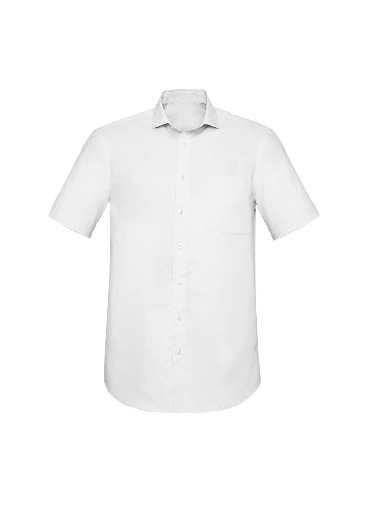BIZ CORPORATES Mens Charlie Classic Fit Short Sleeve Shirt RS968MS