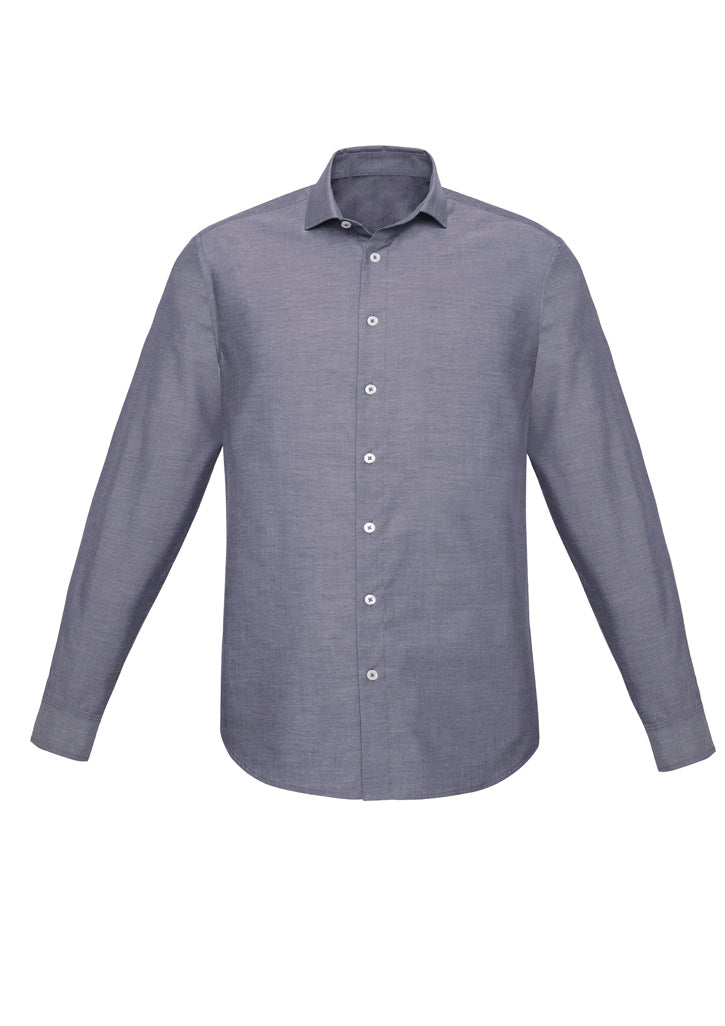 BIZ CORPORATES Mens Charlie Slim Fit Long Sleeve Shirt RS969ML Clearance