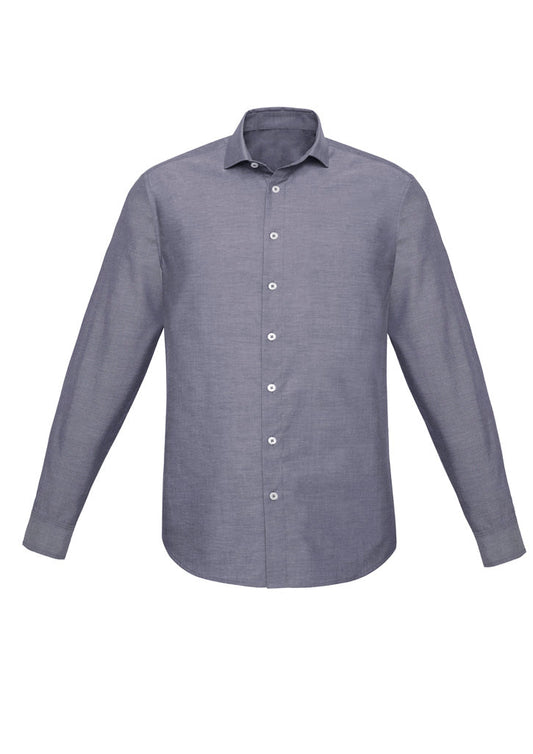 BIZ CORPORATES Mens Charlie Slim Fit Long Sleeve Shirt RS969ML Clearance