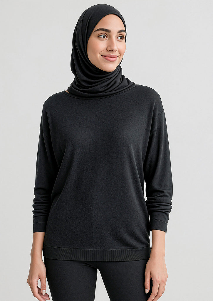BIZ CORPORATES Womens Skye Batwing Sweater Top RSW370L
