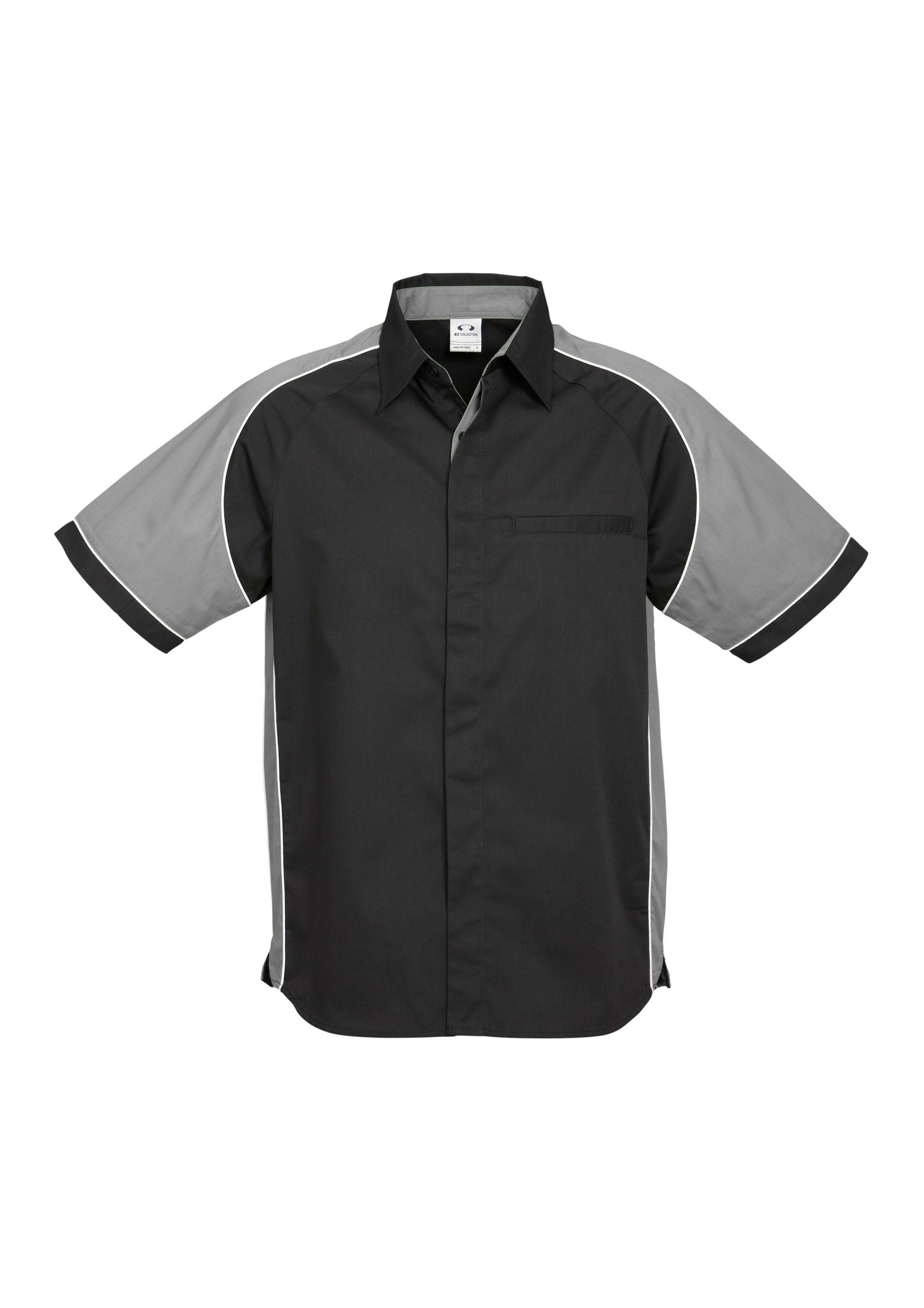 BIZ COLLECTION Mens Nitro Short Sleeve Shirt S10112