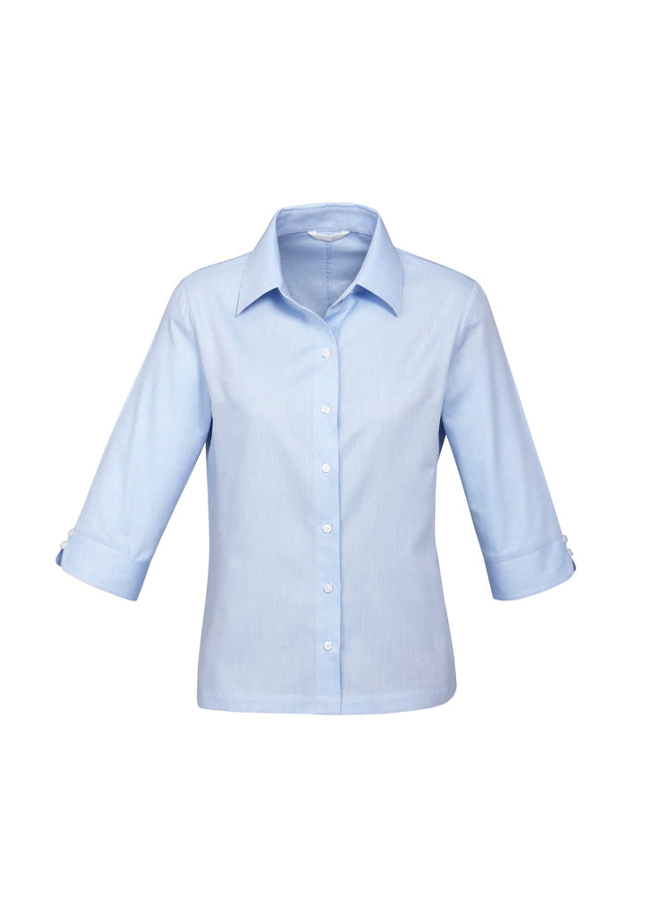BIZ COLLECTION Womens Luxe 3/4 Sleeve Shirt S10221 Clearance