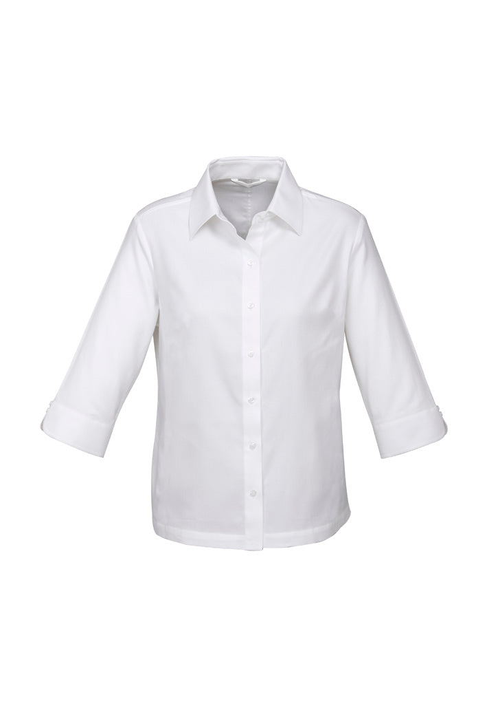 BIZ COLLECTION Womens Luxe 3/4 Sleeve Shirt S10221 Clearance