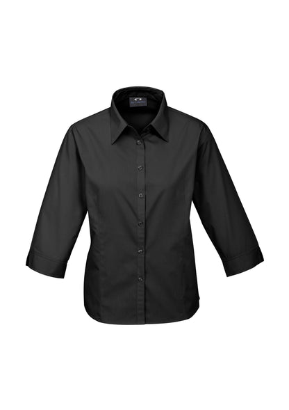 BIZ COLLECTION Womens Base 3/4 Sleeve Shirt S10521