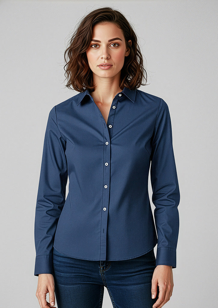 BIZ COLLECTION Womens Memphis Long Sleeve Shirt S127LL