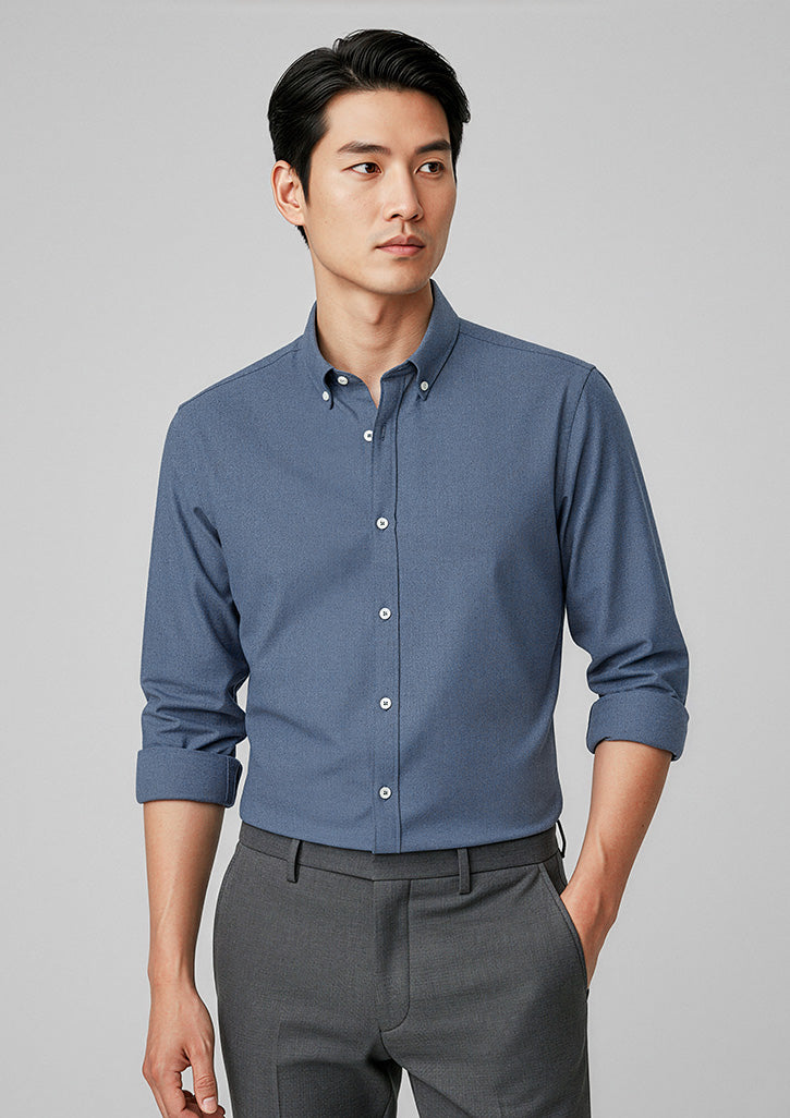 BIZ COLLECTION Mens Memphis Long Sleeve Shirt S127ML