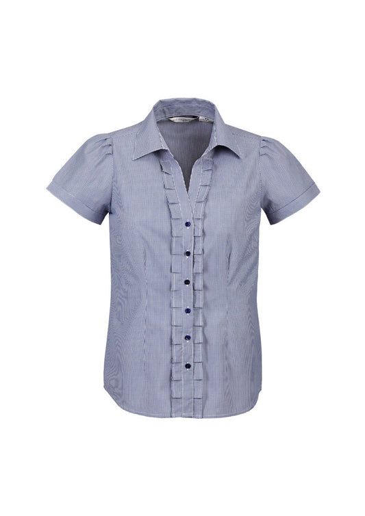 BIZ COLLECTION Womens Edge Short Sleeve Shirt S267LS Clearance
