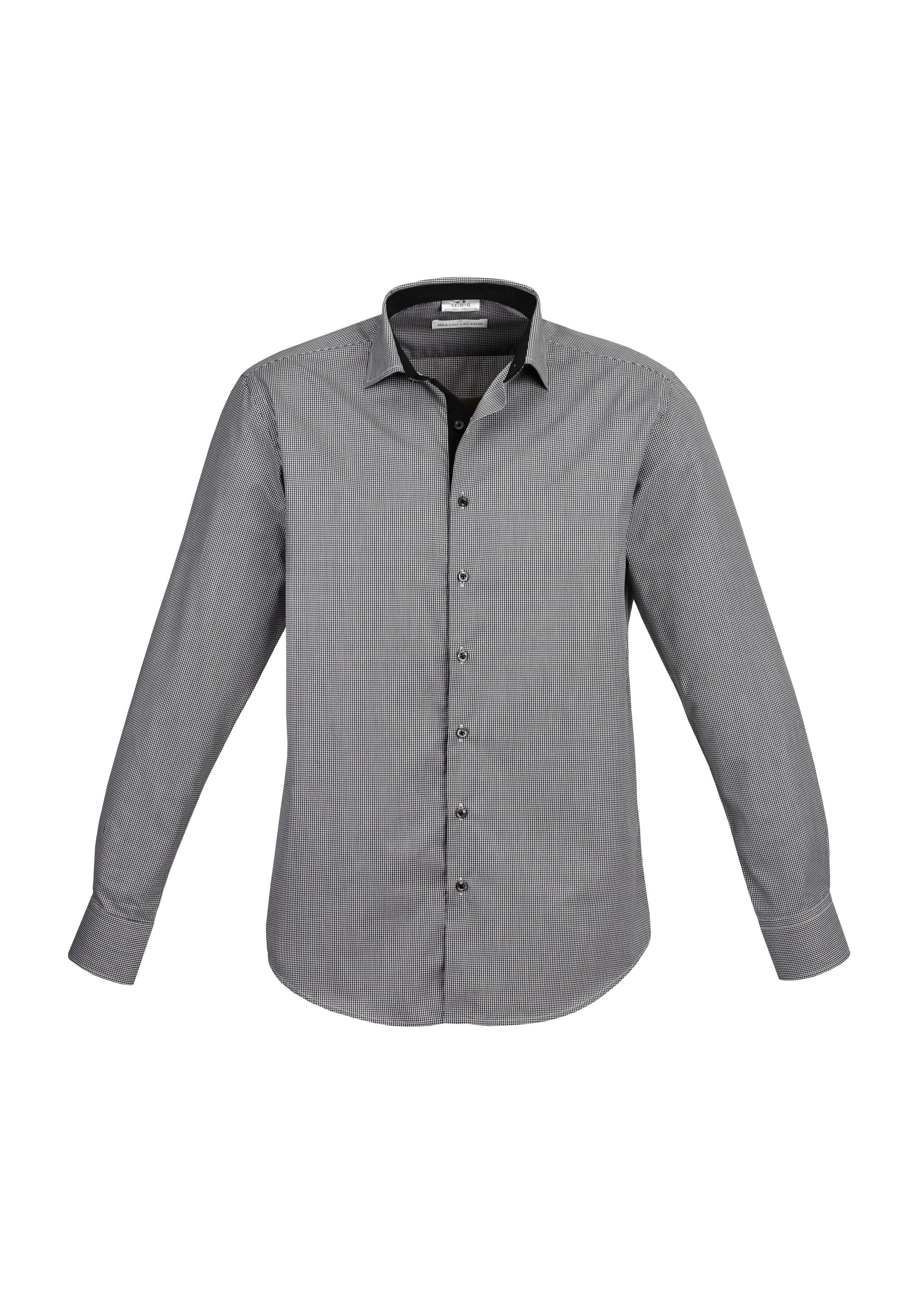 BIZ COLLECTION Mens Edge Long Sleeve Shirt S267ML