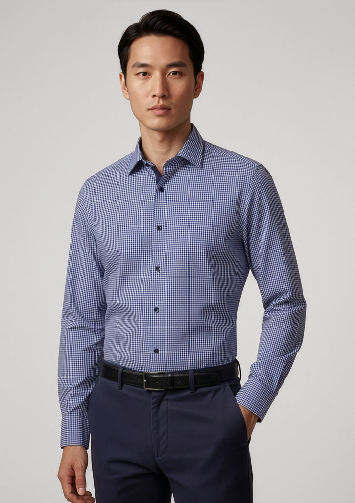 BIZ COLLECTION Mens Edge Long Sleeve Shirt S267ML