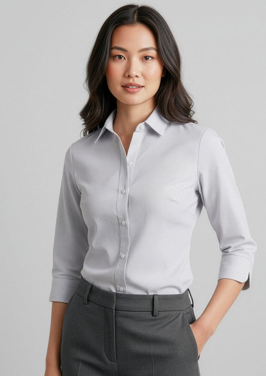 BIZ COLLECTION Womens Ambassador 3/4 Sleeve Shirt S29521