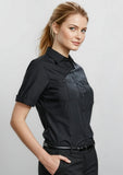 BIZ COLLECTION Womens Bondi Short Sleeve Shirt S306LS