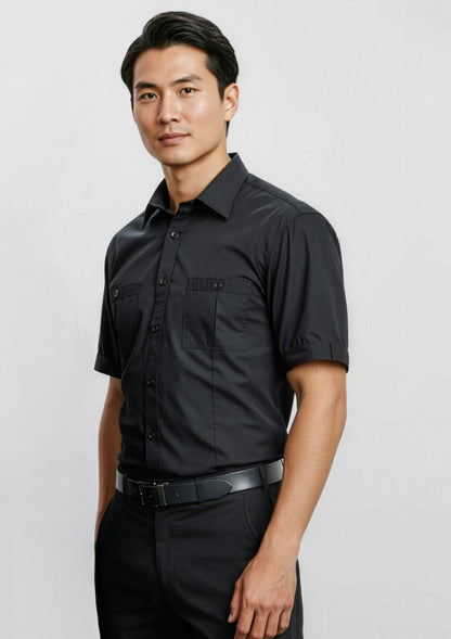 BIZ COLLECTION Mens Bondi Short Sleeve Shirt S306MS