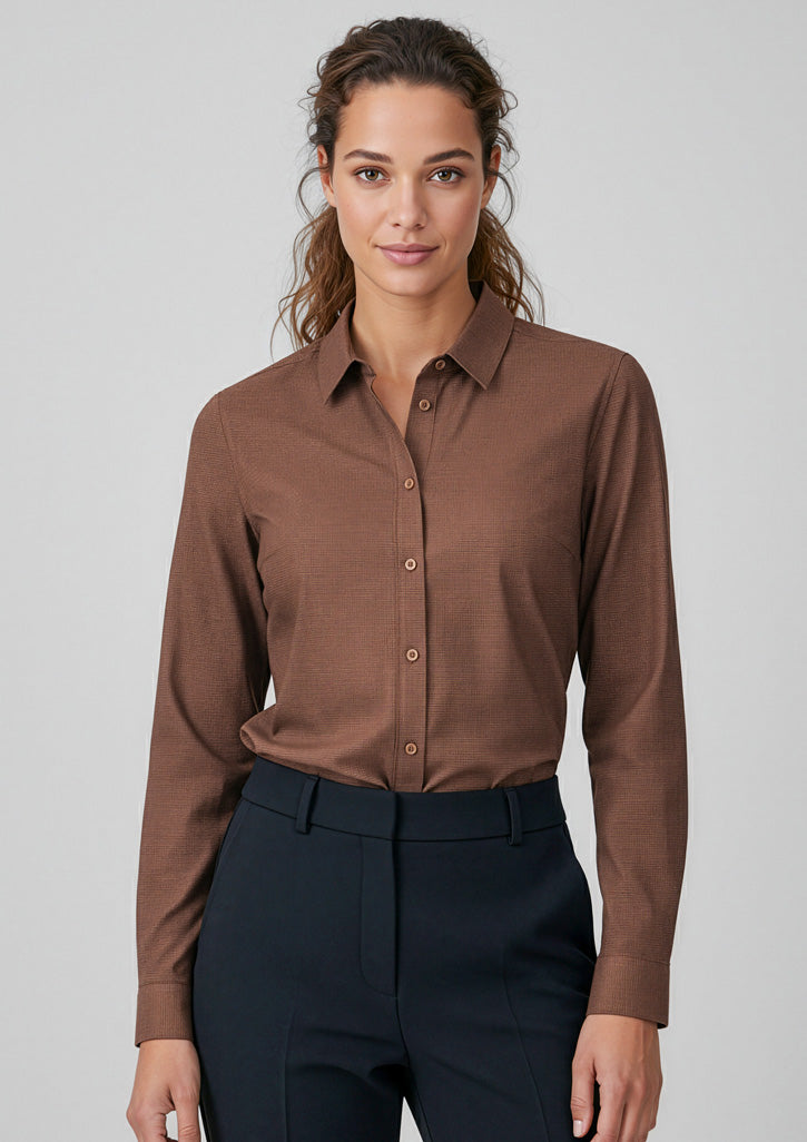 BIZ COLLECTION Womens Soul Long Sleeve Shirt S421LL