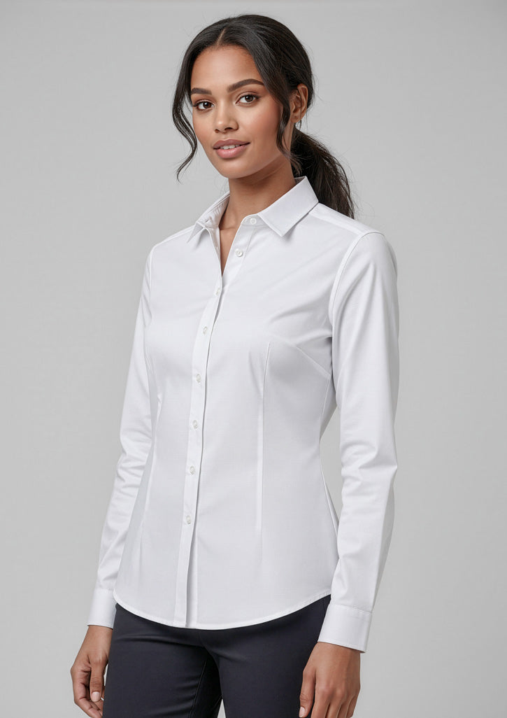 BIZ COLLECTION Womens Dalton Long Sleeve Shirt S522LL