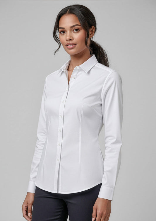 BIZ COLLECTION Womens Dalton Long Sleeve Shirt S522LL