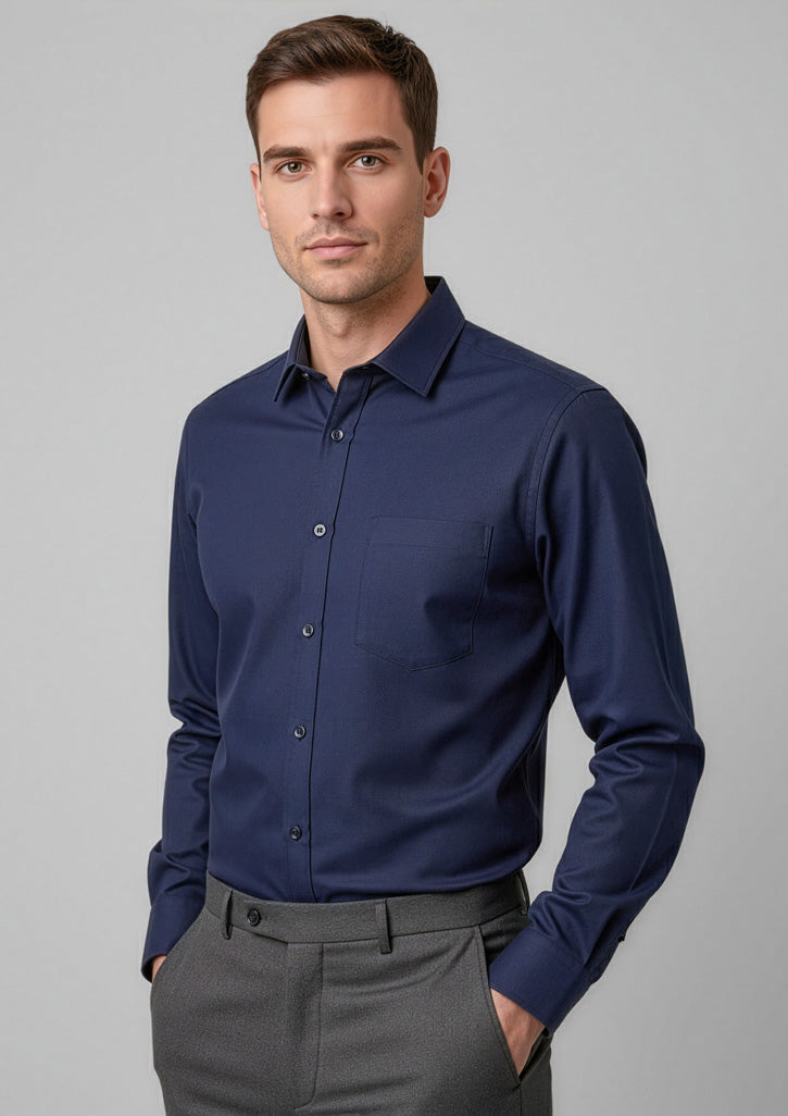 BIZ COLLECTION Mens Dalton Long Sleeve Shirt S522ML