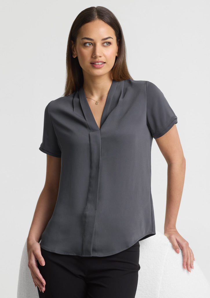 BIZ COLLECTION Womens Madison Short Sleeve Shirt S628LS
