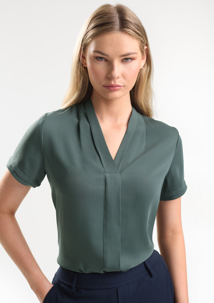 BIZ COLLECTION Womens Madison Short Sleeve Shirt S628LS