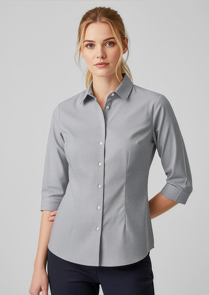 BIZ COLLECTION Womens Jagger 3/4 Sleeve Shirt S910LT