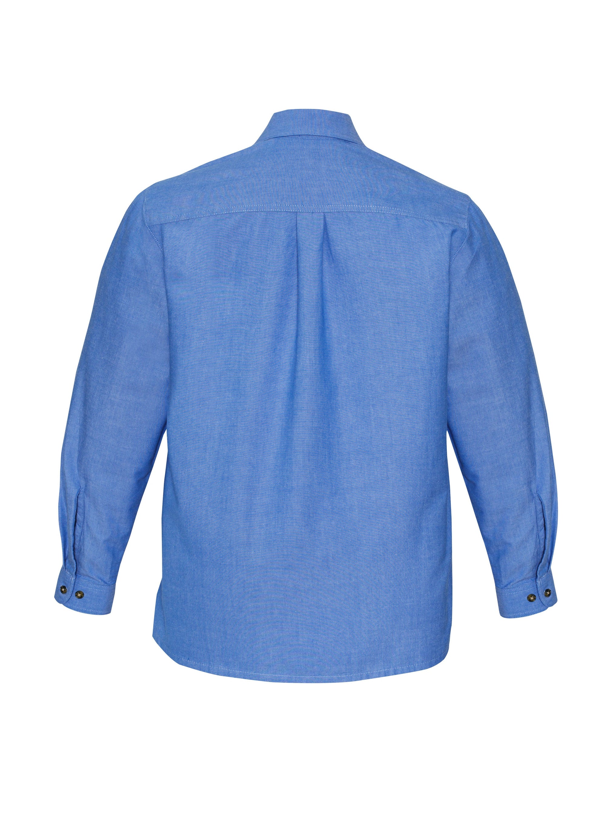 BIZ COLLECTION Mens Chambray Long Sleeve Shirt SH112