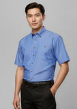 BIZ COLLECTION Mens Chambray Short Sleeve Shirt SH113