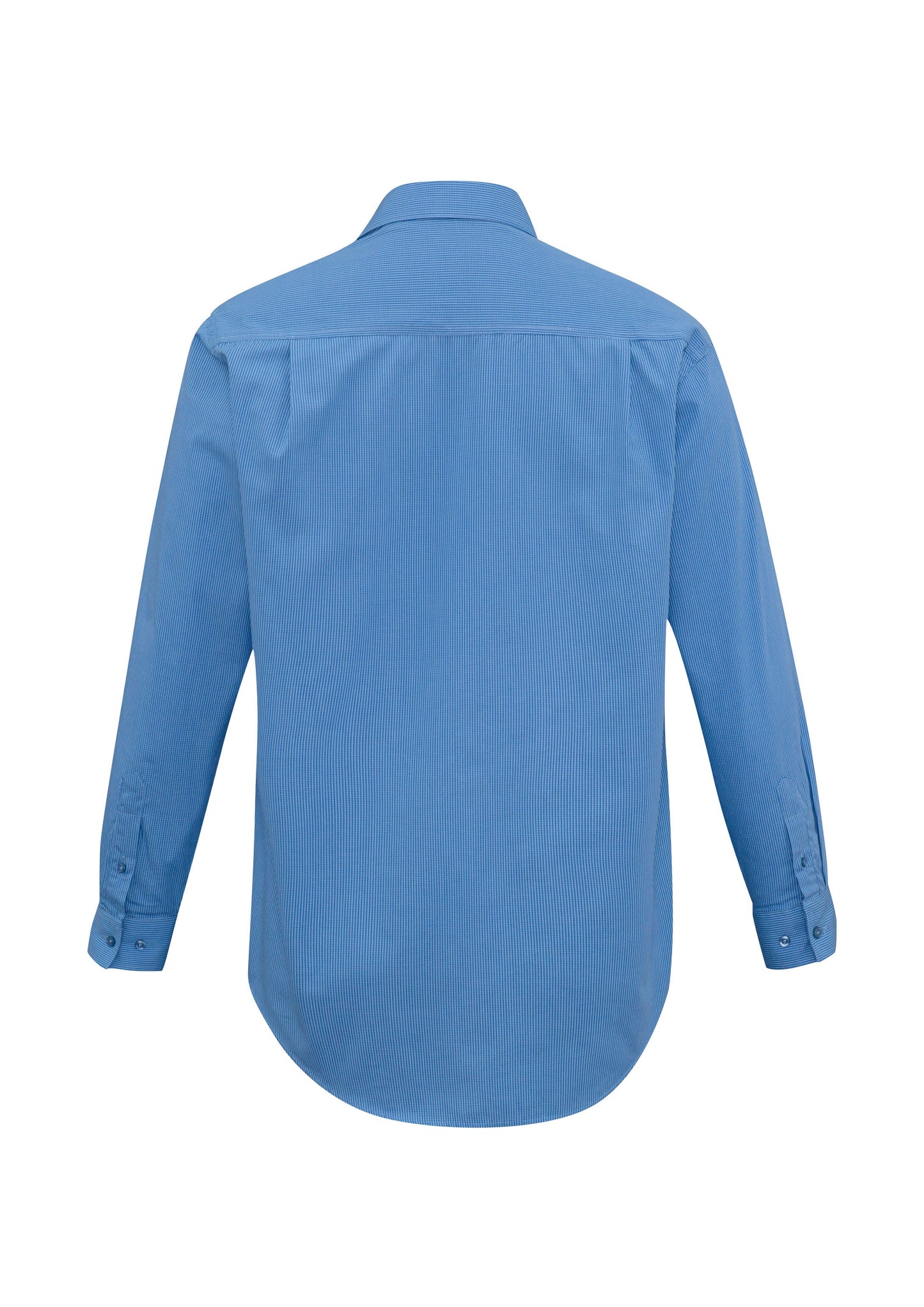 BIZ COLLECTION Mens Micro Check Long Sleeve Shirt SH816