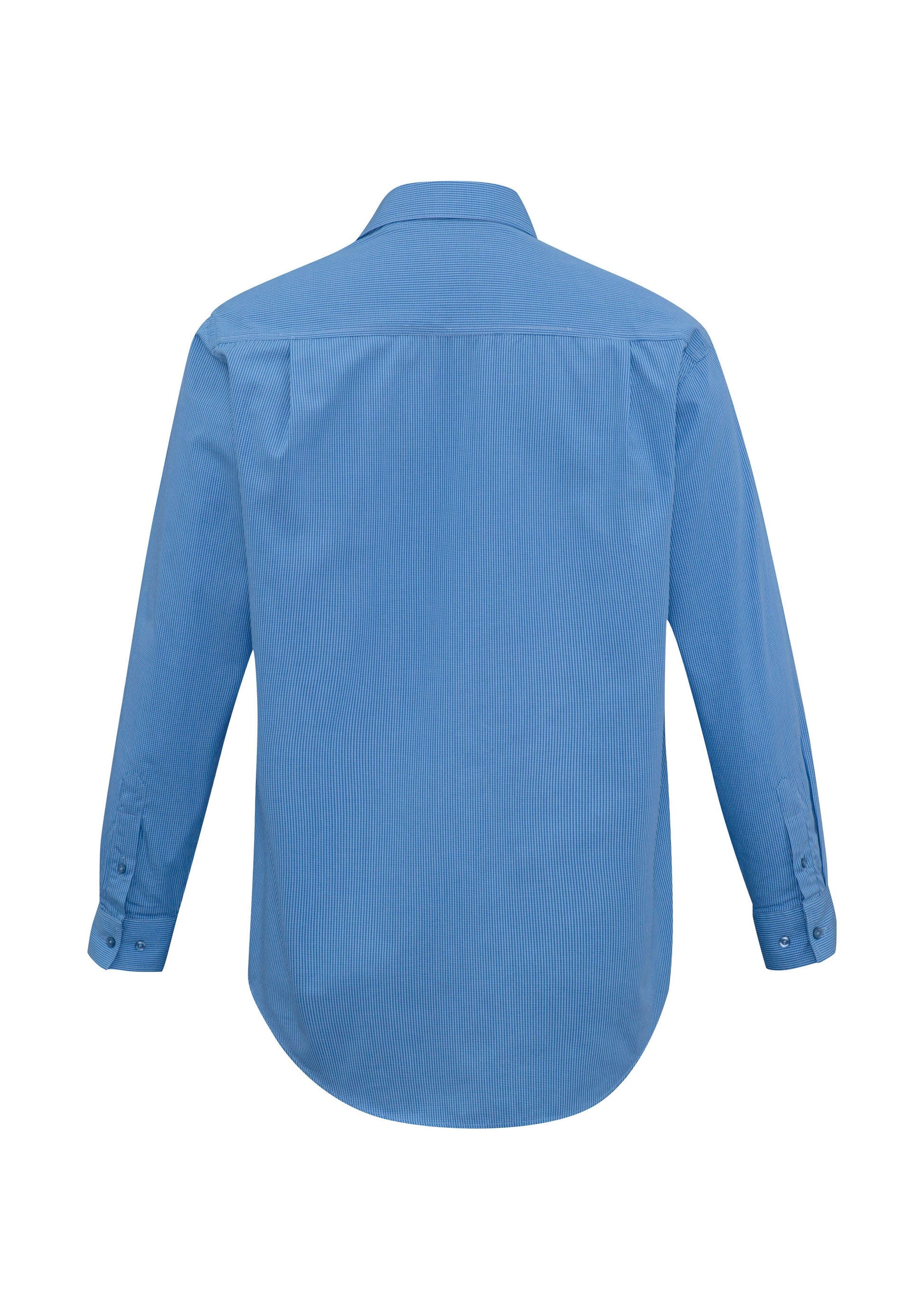 BIZ COLLECTION Mens Micro Check Long Sleeve Shirt SH816