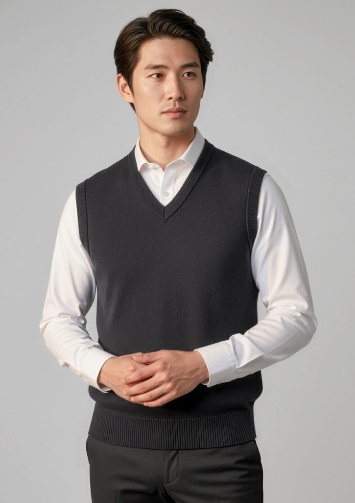 BIZ COLLECTION Mens Woolmix Knit Vest WV6007