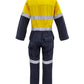SYZMIK Mens Orange Flame Overall - Hoop Taped ZC525
