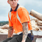 SYZMIK Mens Hi Vis Spliced Short Sleeve Polo - Shoulder Taped ZH233