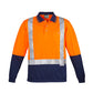 SYZMIK Mens Hi Vis Spliced Long Sleeve Polo - Shoulder Taped ZH234