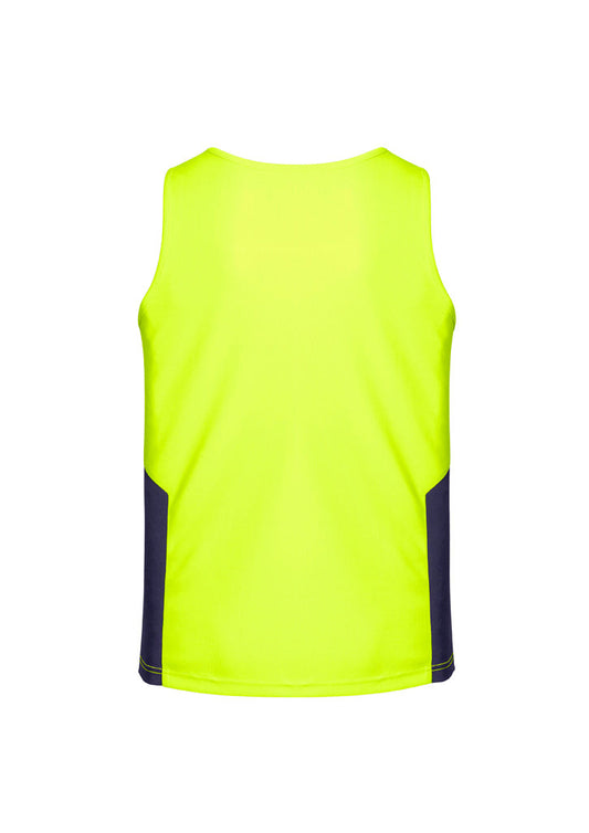 SYZMIK Mens Hi Vis Squad Singlet ZH239