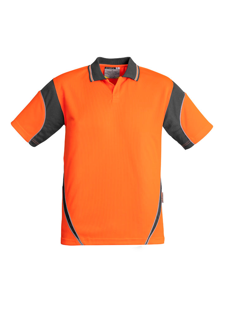 SYZMIK Mens Hi Vis Aztec Short Sleeve Polo ZH248