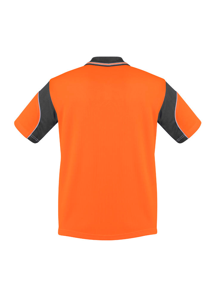SYZMIK Mens Hi Vis Aztec Short Sleeve Polo ZH248
