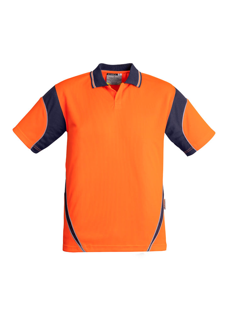 SYZMIK Mens Hi Vis Aztec Short Sleeve Polo ZH248