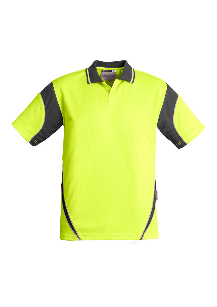 SYZMIK Mens Hi Vis Aztec Short Sleeve Polo ZH248