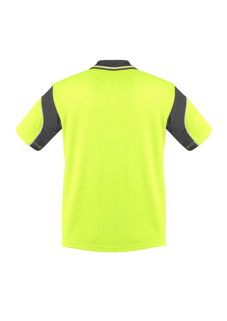 SYZMIK Mens Hi Vis Aztec Short Sleeve Polo ZH248