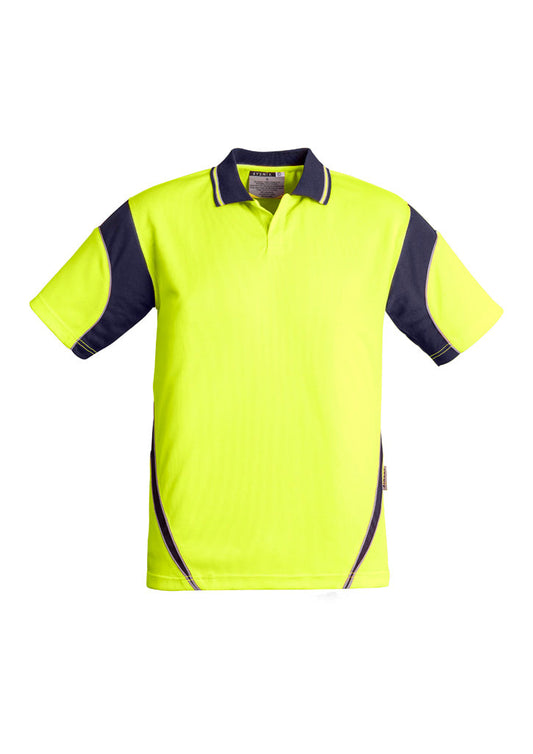 SYZMIK Mens Hi Vis Aztec Short Sleeve Polo ZH248