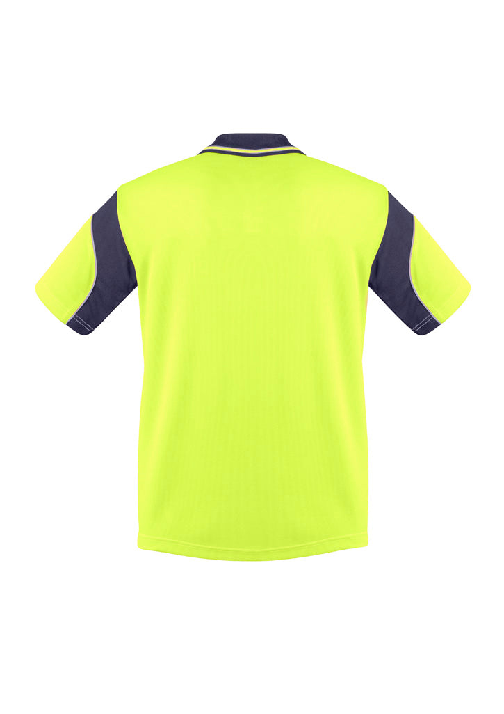 SYZMIK Mens Hi Vis Aztec Short Sleeve Polo ZH248
