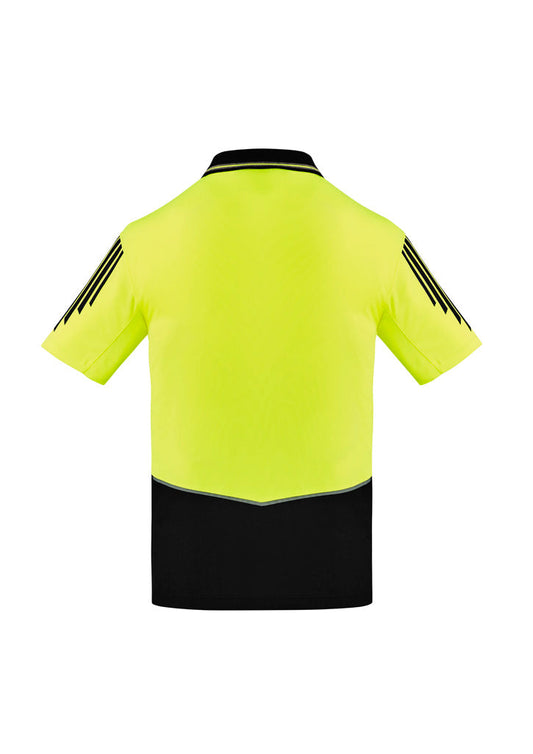 SYZMIK Mens Hi Vis Flux Short Sleeve Polo ZH315