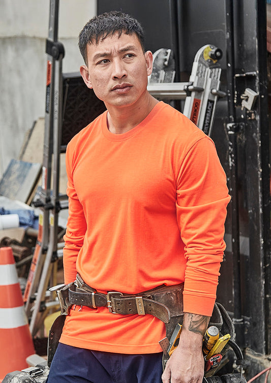 SYZMIK Mens Hi Vis Long Sleeve Tee ZH390