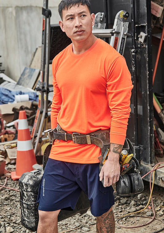 SYZMIK Mens Hi Vis Long Sleeve Tee ZH390
