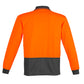 SYZMIK Mens Hi Vis Comfort Back Long Sleeve Polo ZH410