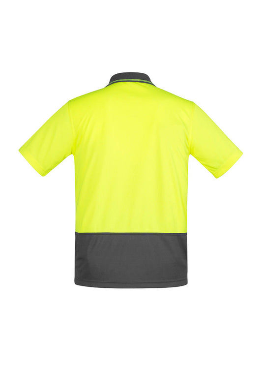 SYZMIK Mens Hi Vis Comfort Back Short Sleeve Polo ZH415